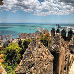 on top of a 1000 year old castle overlooking the city and the sea #beautiful #malaga #spain #españa 
