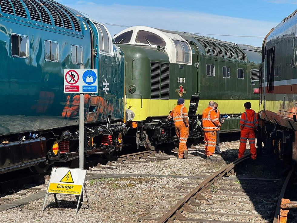 Testing day at Barrow Hill.