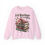 Thumbnail: RATHER BE READING design on a gildan 18000 sweatshirt in the color pink flat
