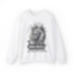 lion faith design on gildan 18000 sweatshirt front view