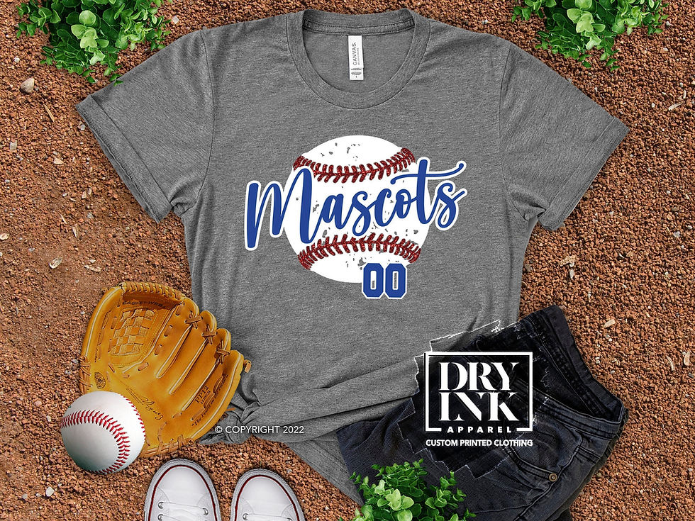 custom baseball tshirt with team and player's number