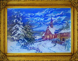 Wiehler Handmade Gobelin "Winter cha