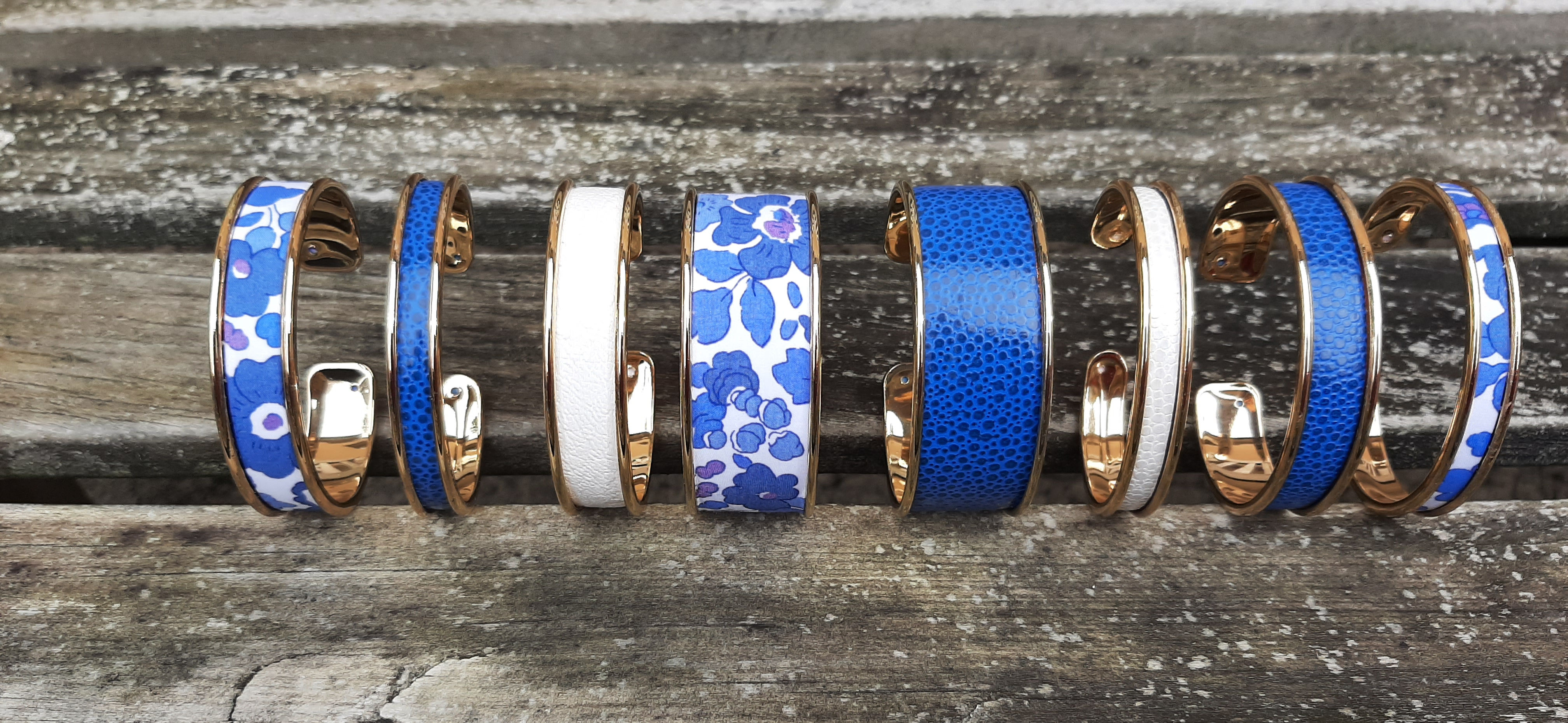 Bracelets Manchette Bleu