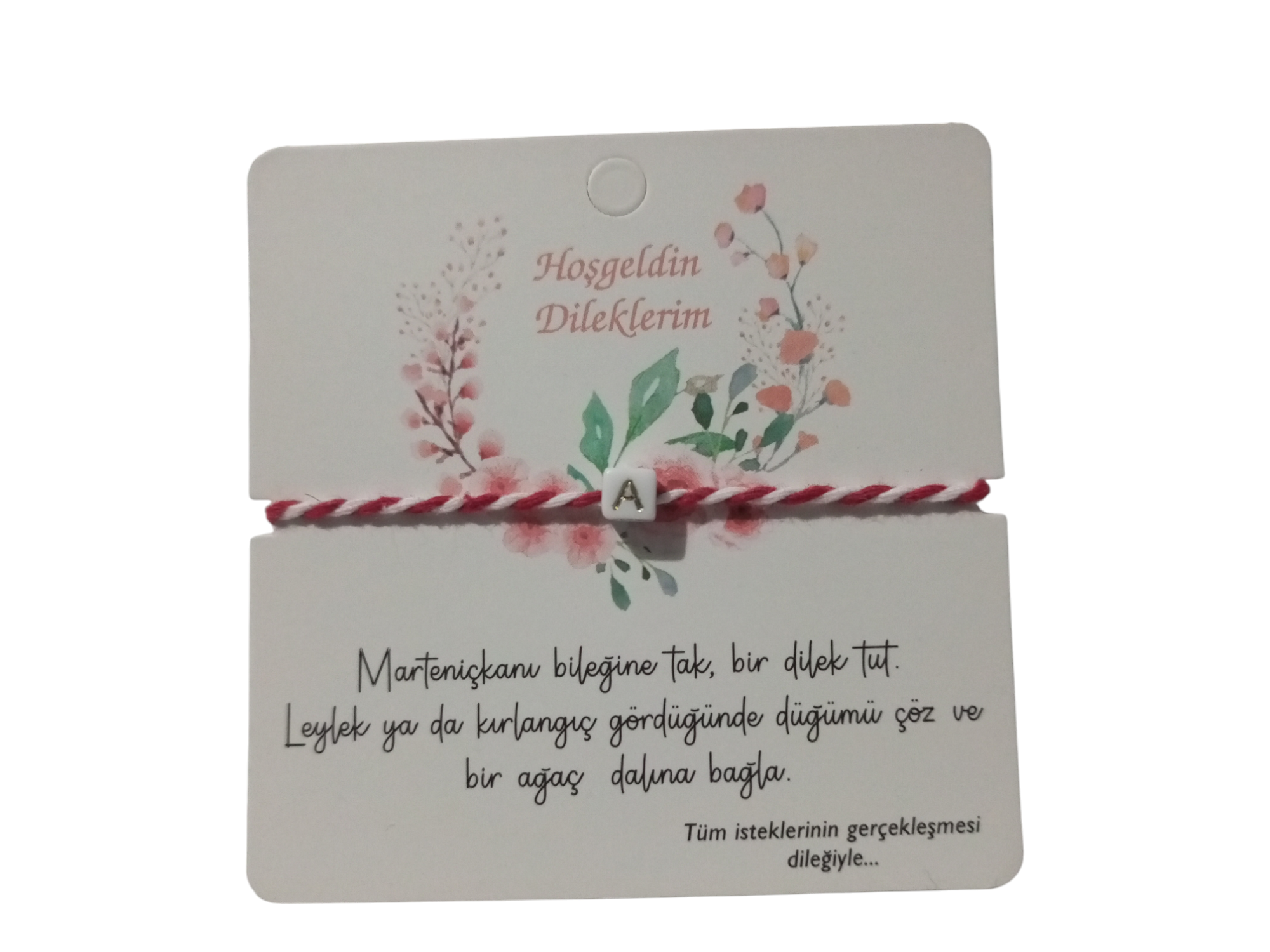 A Harfli Marteniçka Bilekliği