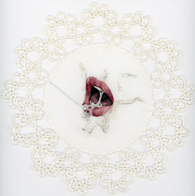 Emma Rose Laughlin
Mouthful
10”x10”
Embroidery
$2000
Please Contact Not So Innocent for Purchase Information - (760) 322-0999