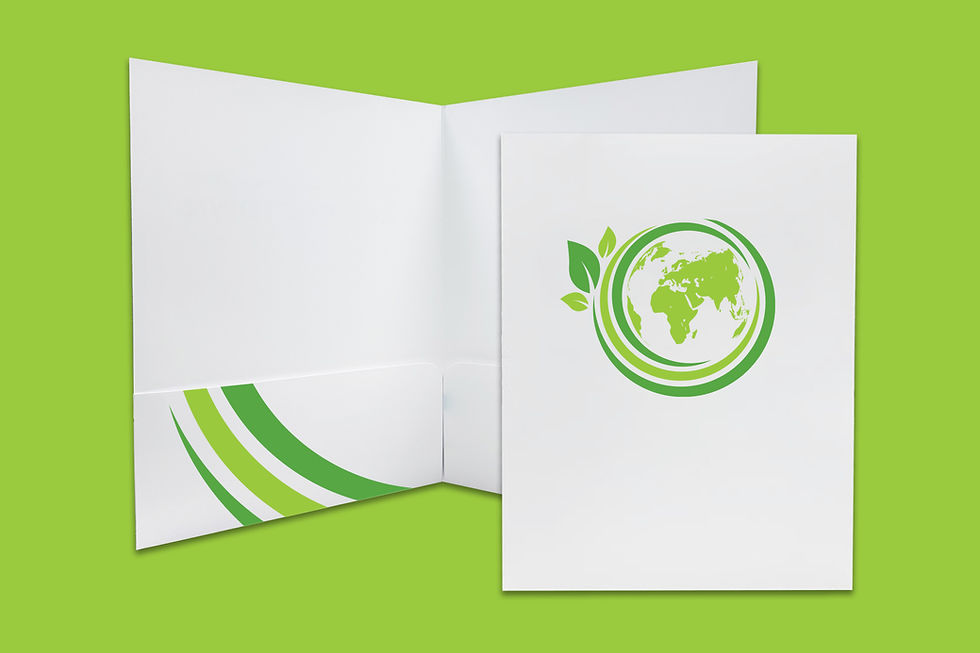 FolderWorks™ F2 Folder with environmentally friendly artwork