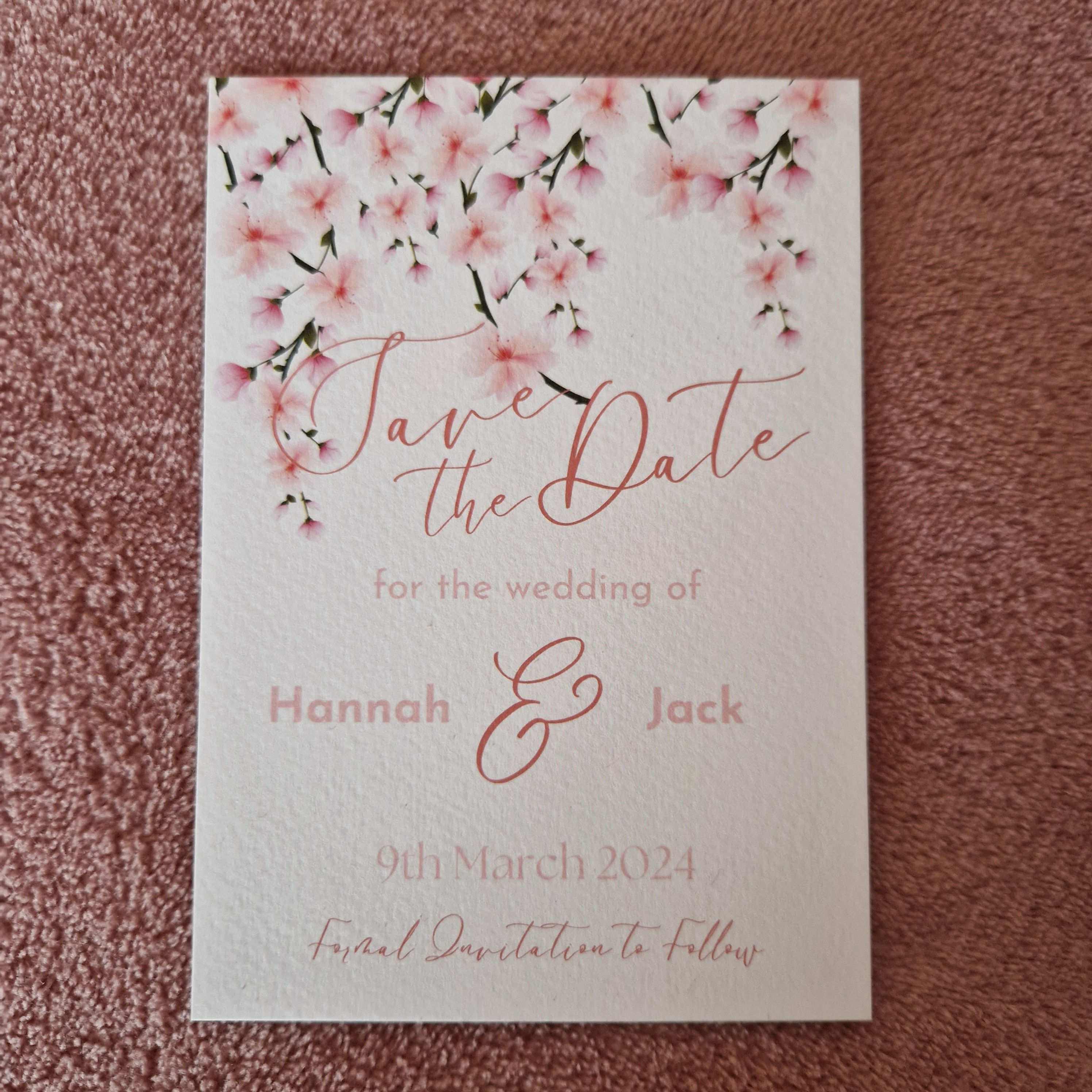 Cherry Blossom Save the Date