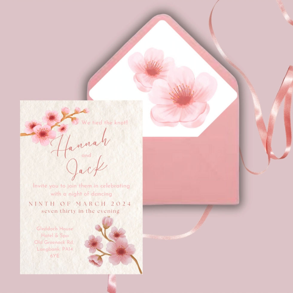 Thumbnail: Cherry Blossom Invitation