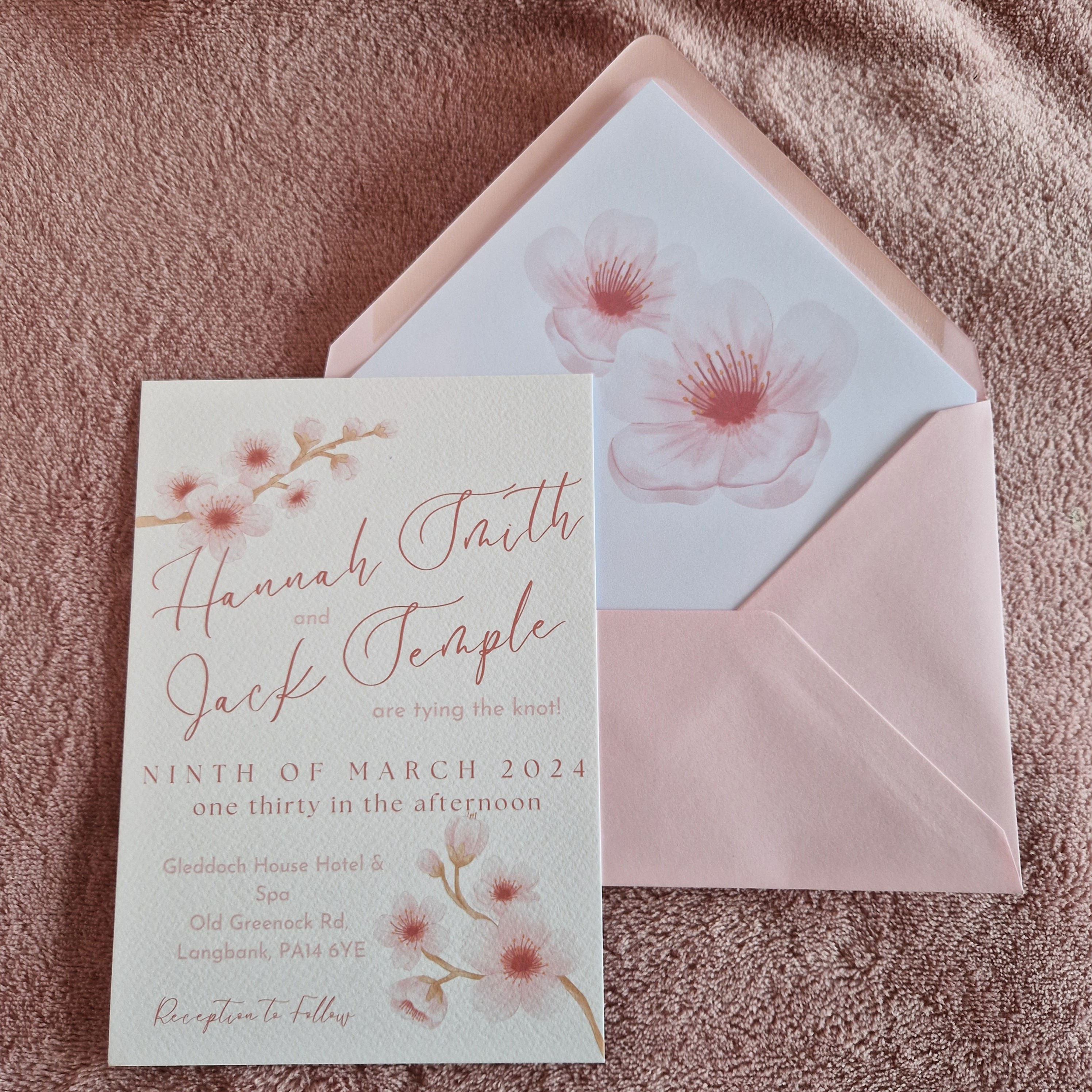 Cherry Blossom Invitation