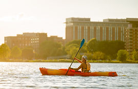 Canoe, Kayak, SUP -paddleboard- downtown.