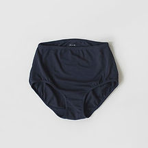Black organic cotton womens high waisted knickers Pico stores