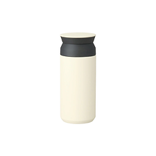 White kinto travel tumbler drinks on the go flask
