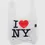 Thumbnail: Baggu standar reusable bag in I love NY pattern