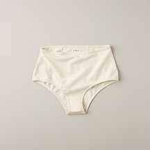 ecru organic cotton womens high waist knickers