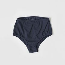 Charcoal high waisted organic cotton womens knickers pico stores
