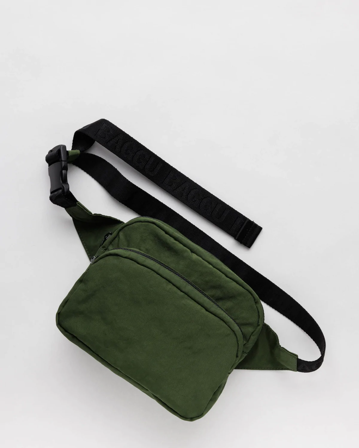 Dark green baggu bum bag fanny pack for cross over bags