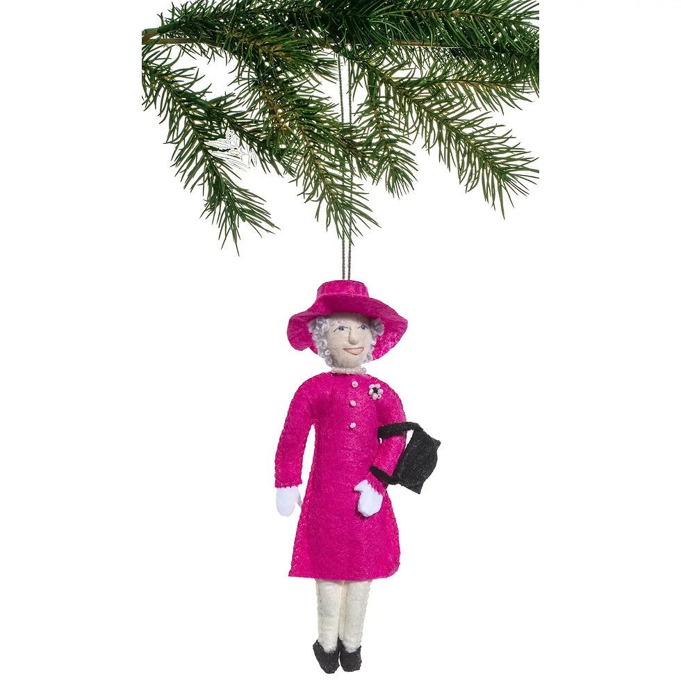Silk Road Bazaar Christmas tree decorations Queen Elizabeth II KIOSK