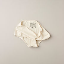 ecru organic cotton womens high waist knickers