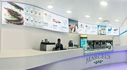 Flash Display curved light box