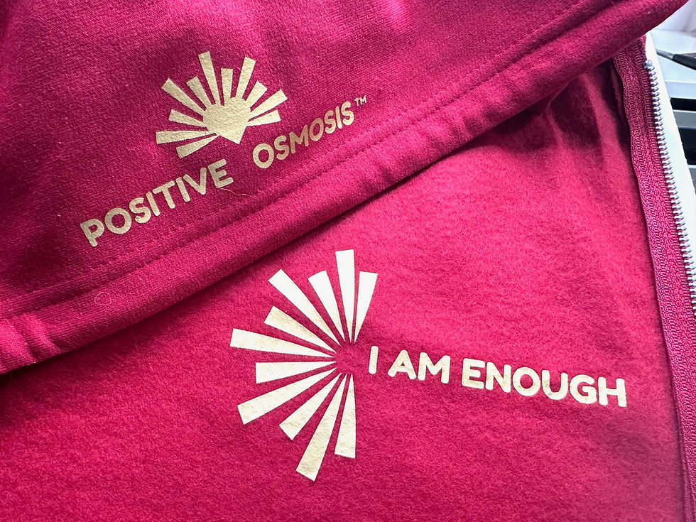 I Am Enough Red Hoodie