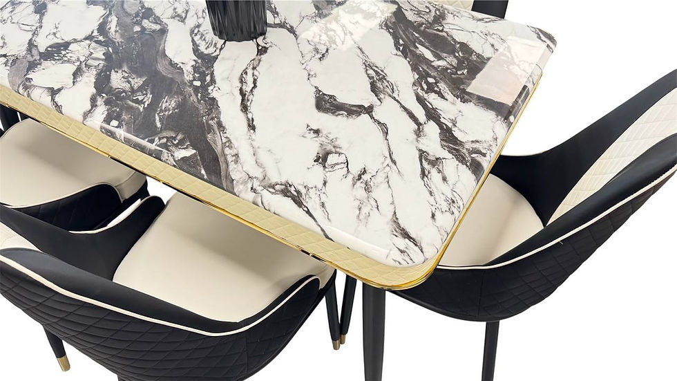 Thumbnail: Dining Table with Marble Top