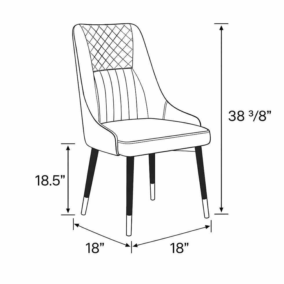 Thumbnail: Modern Upholstered Dining Chair 