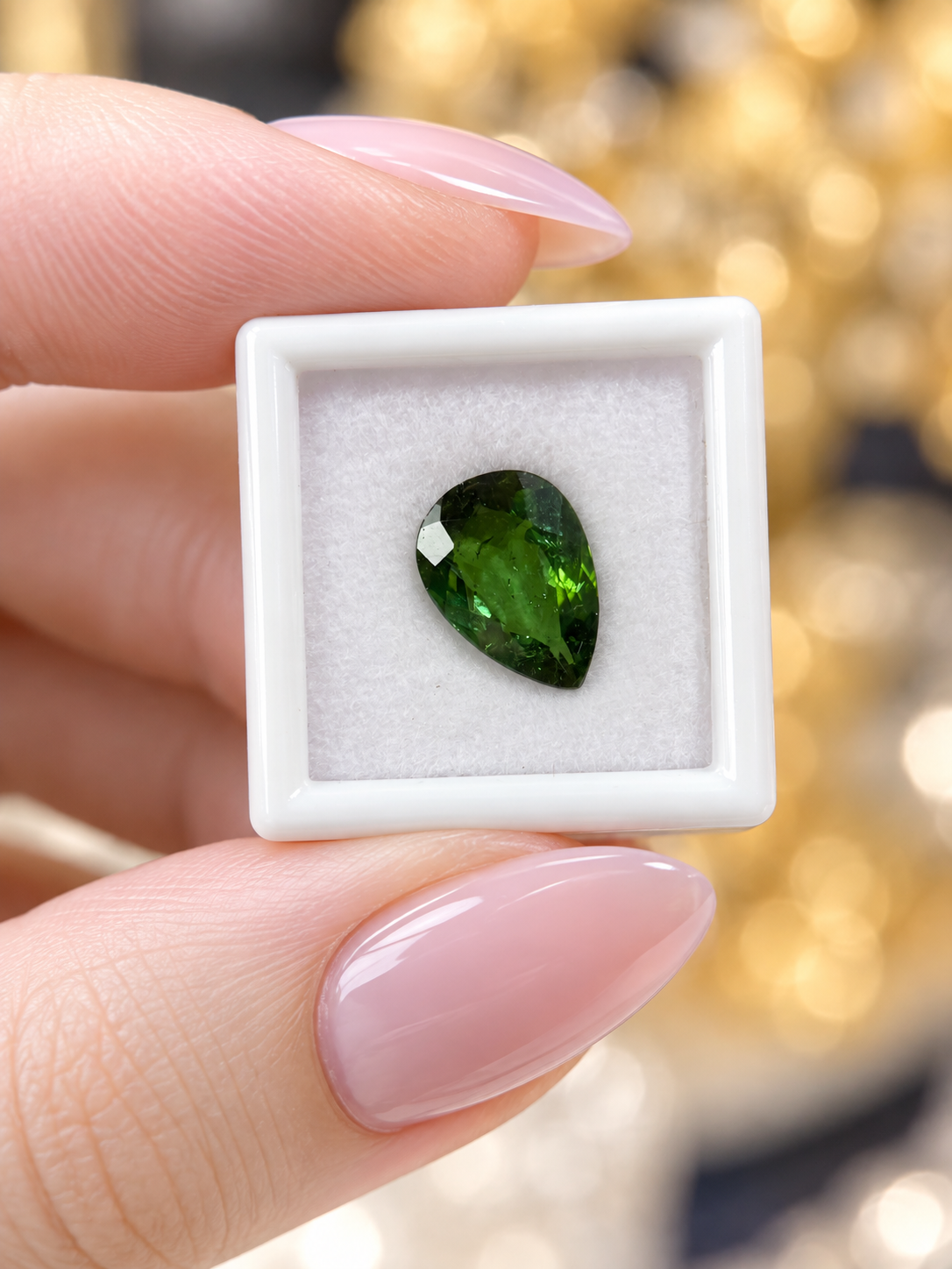 Turmalina Verde em Gota