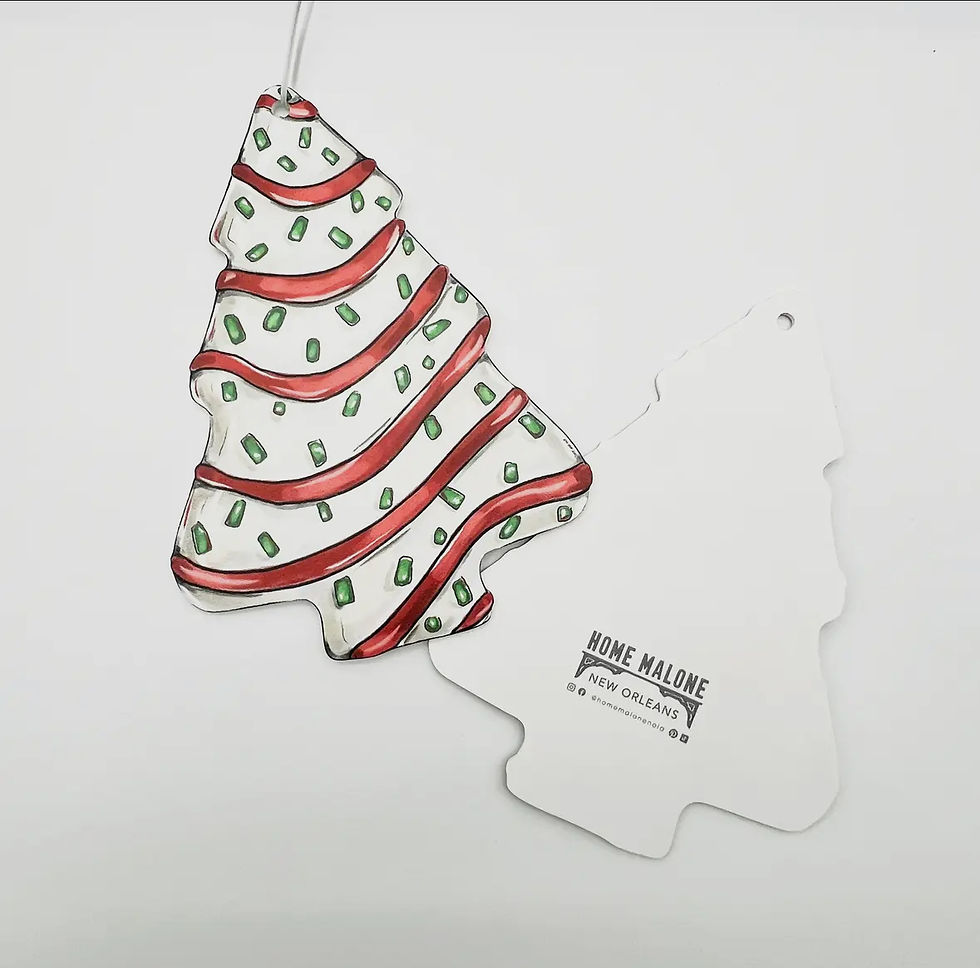 Christmas Tree Cake Decornament