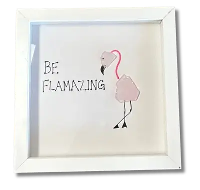 Be Flamazing Seaglass Shadow Box