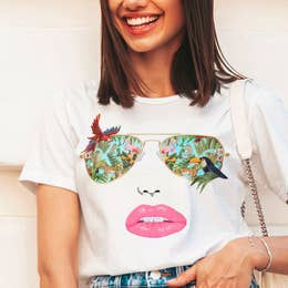 Tropical Shade Graphic T-Shirt