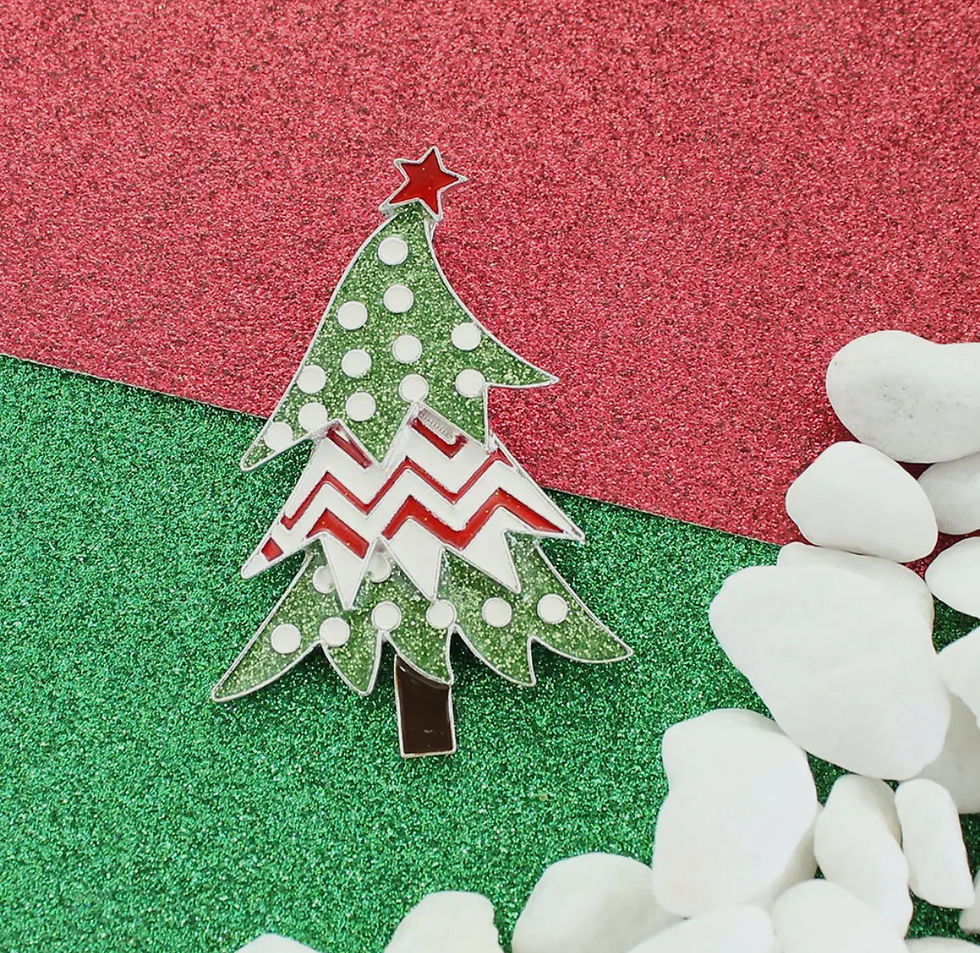Whimsical Christmas Tree Pendant