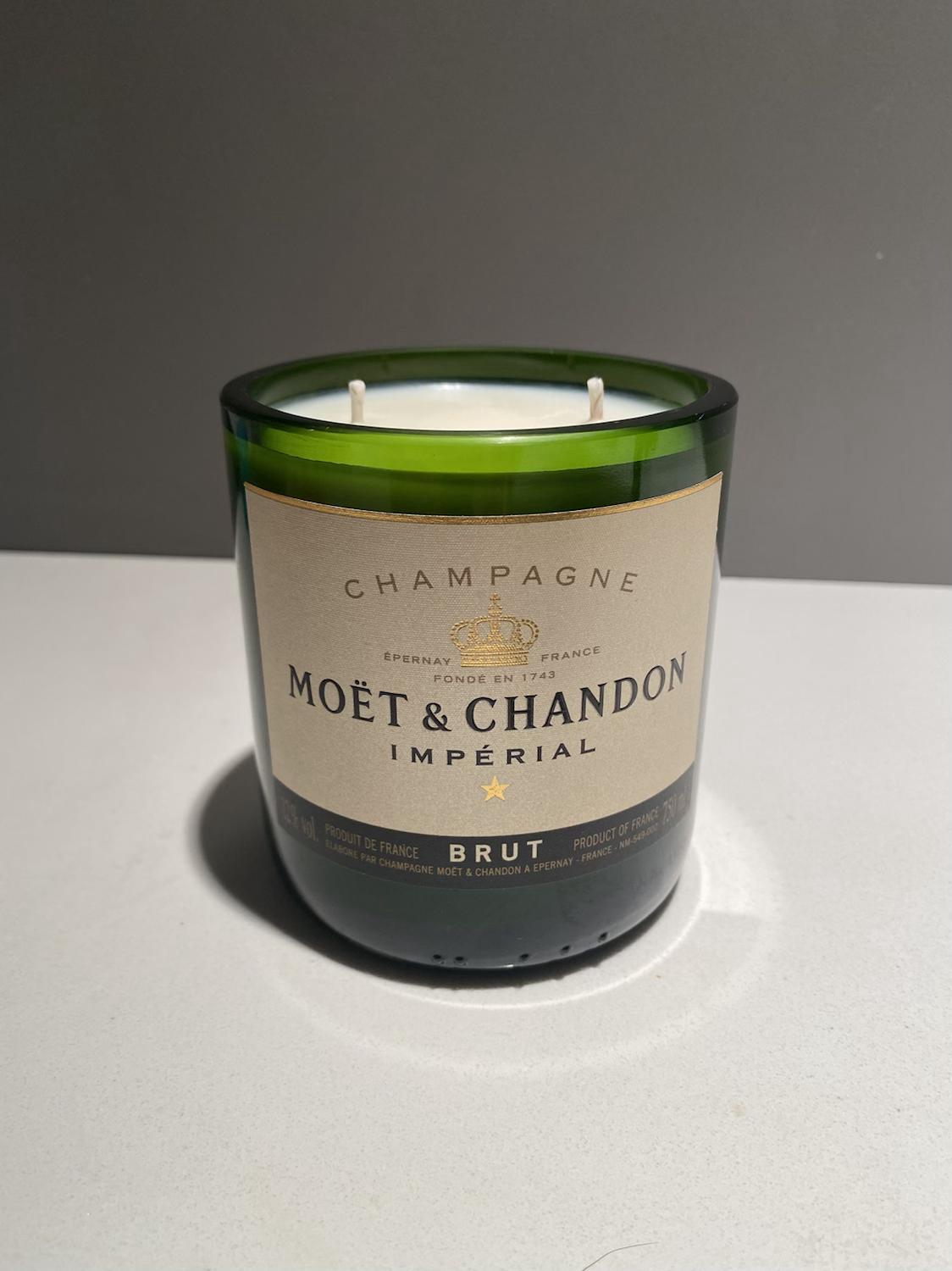 Recycled Champagne Candle