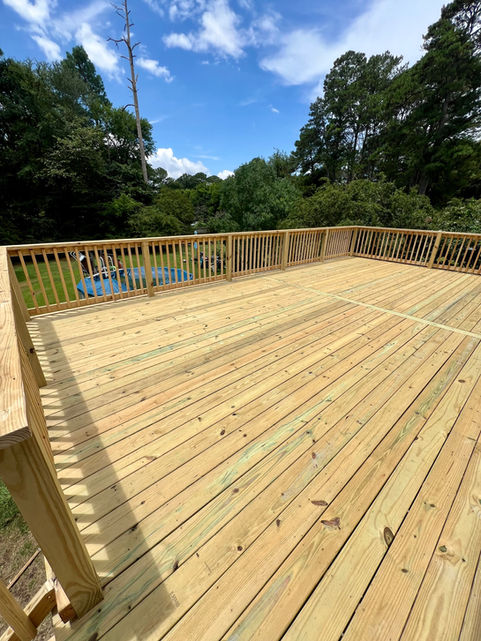 Wood deck replacement in Helena