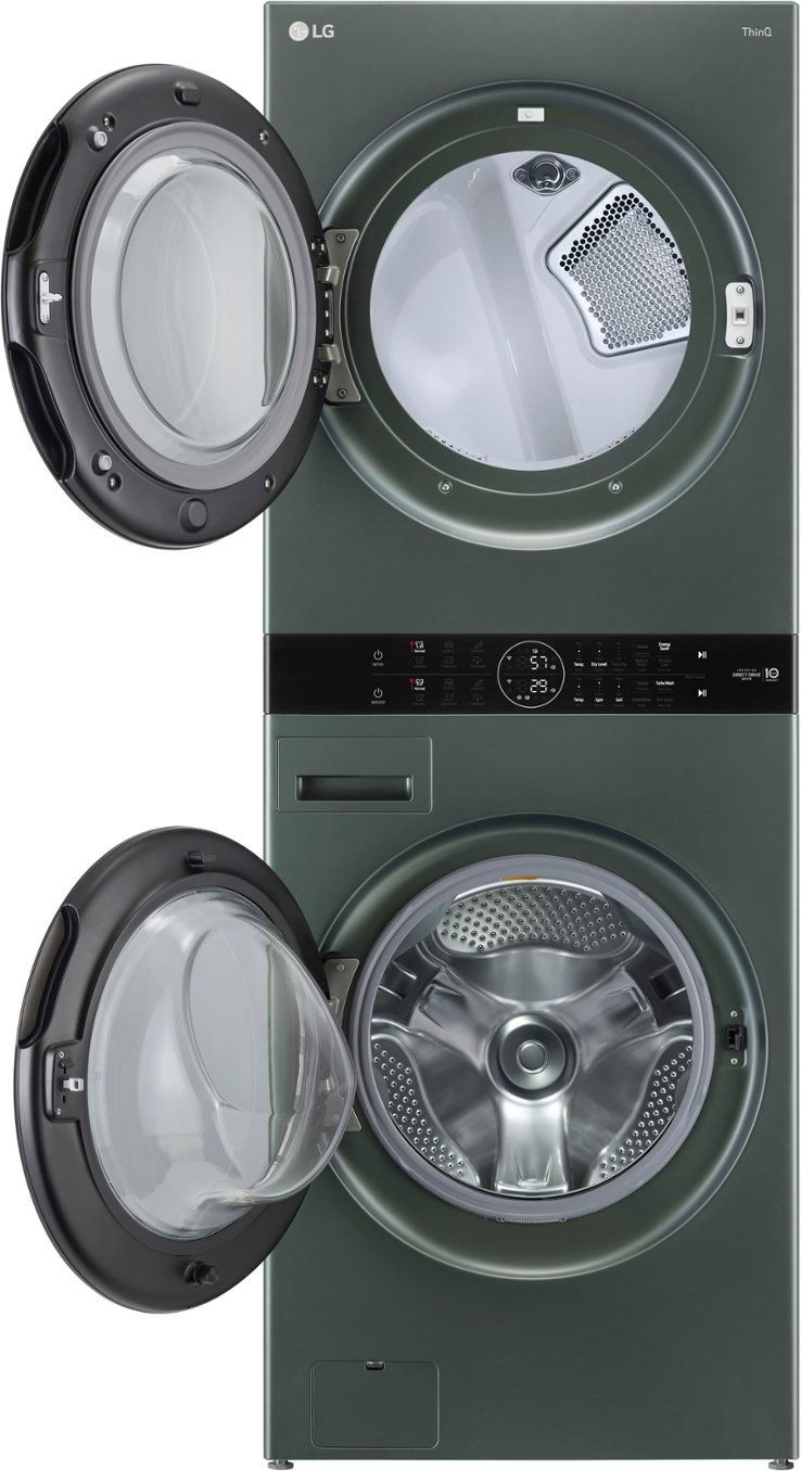 Thumbnail: LG 4.5 cu. ft. Washer 7.4 cu. ft. Dryer Washtower in Nature Green WKEX200HGA