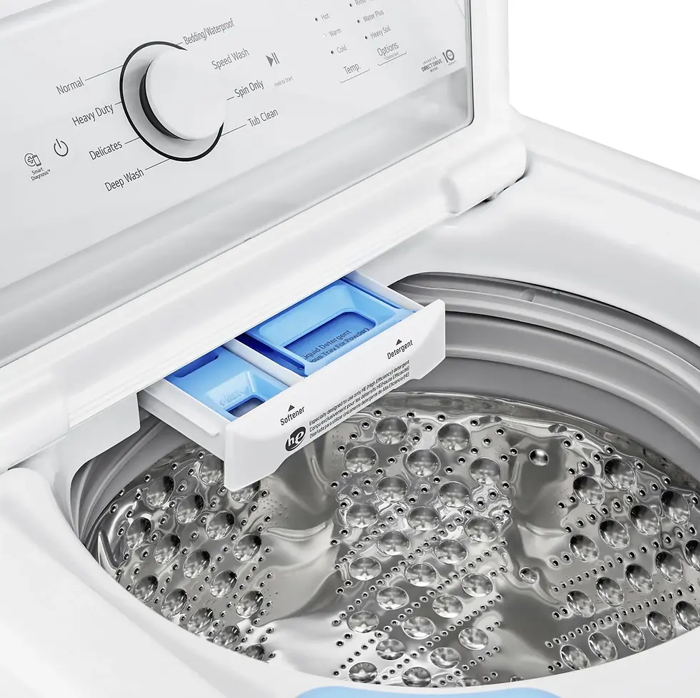 Thumbnail: LG 4.3 cu. ft. Top Load Washer with True Balance Anti-Vibration WT6100CW