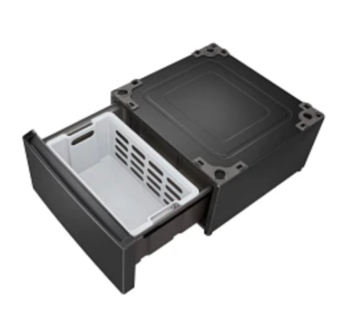 Thumbnail: LG 27 in. Laundry Pedestal with Storage Drawer in Middle Black WDP6M