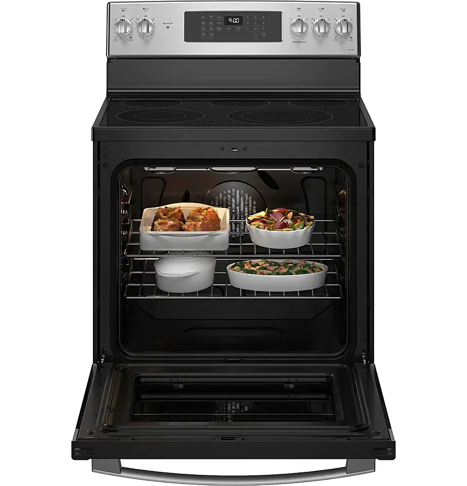 Thumbnail: GE Profile 6.2 cu. ft. Fingerprint Resistant Electric Range w/ Air Fry PB900YVFS