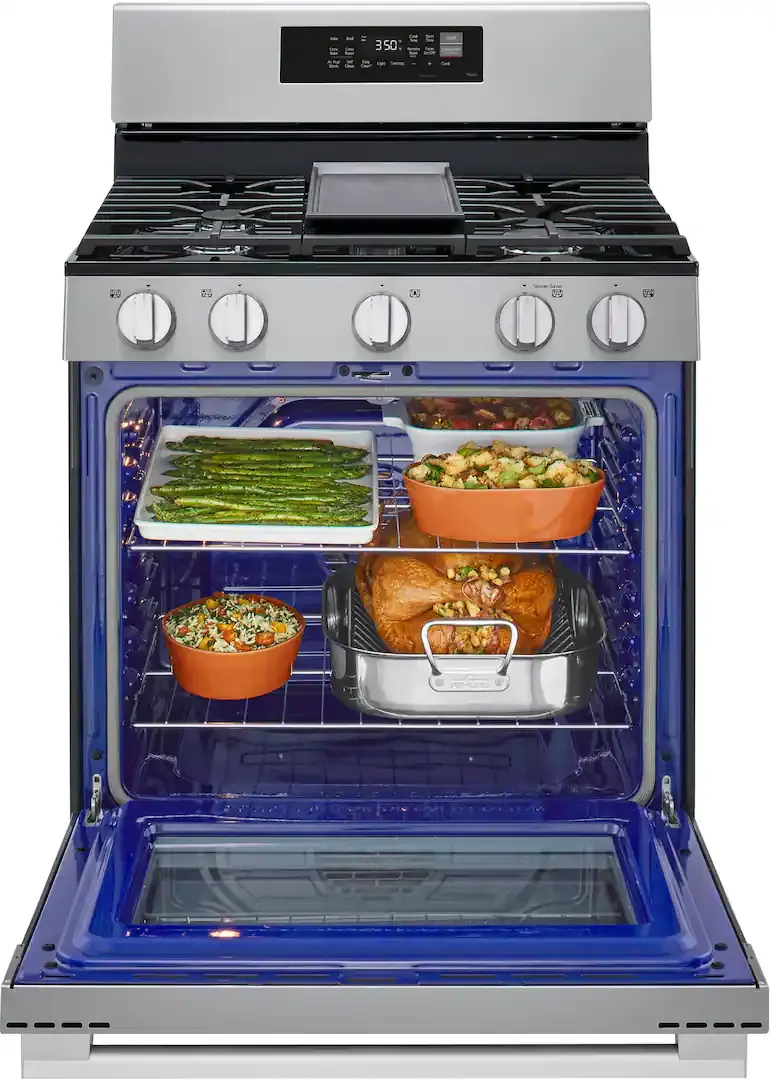 Thumbnail: LG 6.3 cu. ft. Convection Gas Range with Air Fry & Self Clean LRGN6323Y