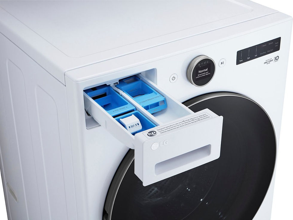 Thumbnail: LG 5.0 cu. ft. Smart Front Load Energy Star Washer with TurboWash 360 WM5500HWA