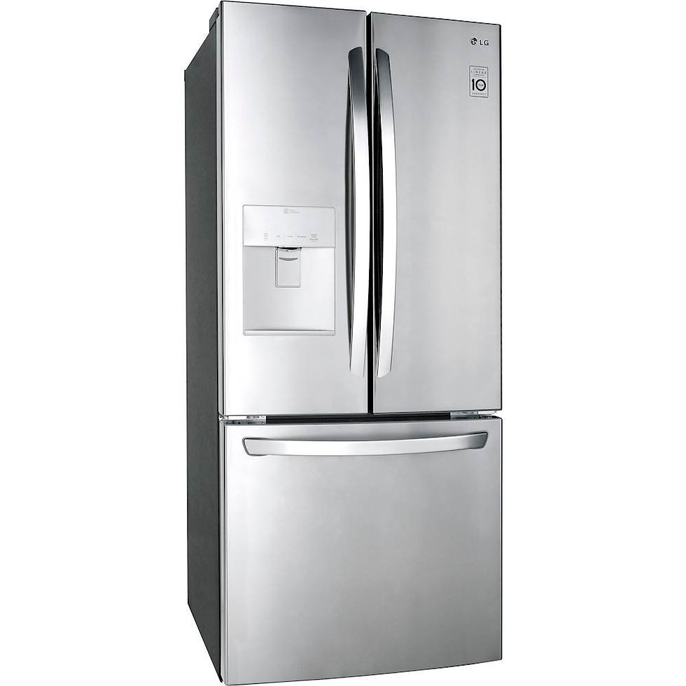 Thumbnail: LG 30 in. W 22 cu. ft. French Door Refrigerator with Water Dispenser LFDS22520S