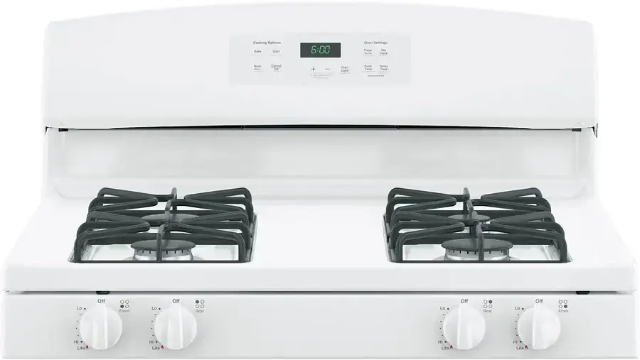 Thumbnail: GE 30 in. 4.8 cu. ft. Freestanding Gas Range JGBS60DEKWW