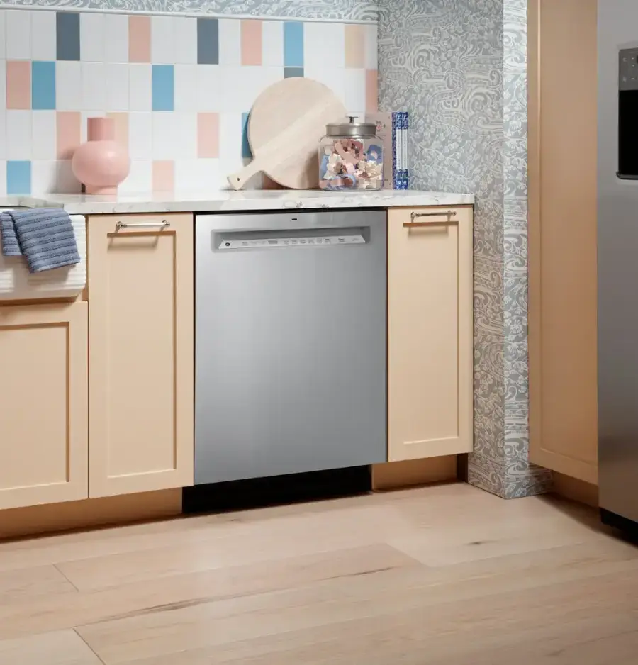 Thumbnail: GE Front Control Dishwasher with Third Rack and Dry Boost, 47 dBA GDF650SYVFS
