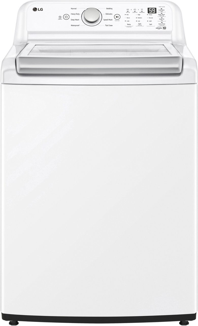 LG 4.8 cu. ft. Top Load Washer in White with 4-way Agitator WT7155CW