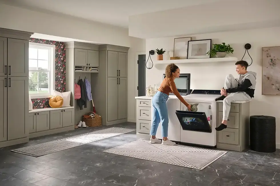 Thumbnail: LG 7.3 cu. ft. Electric Dryer with EasyLoad Door and Sensor Dry DLE8400WE