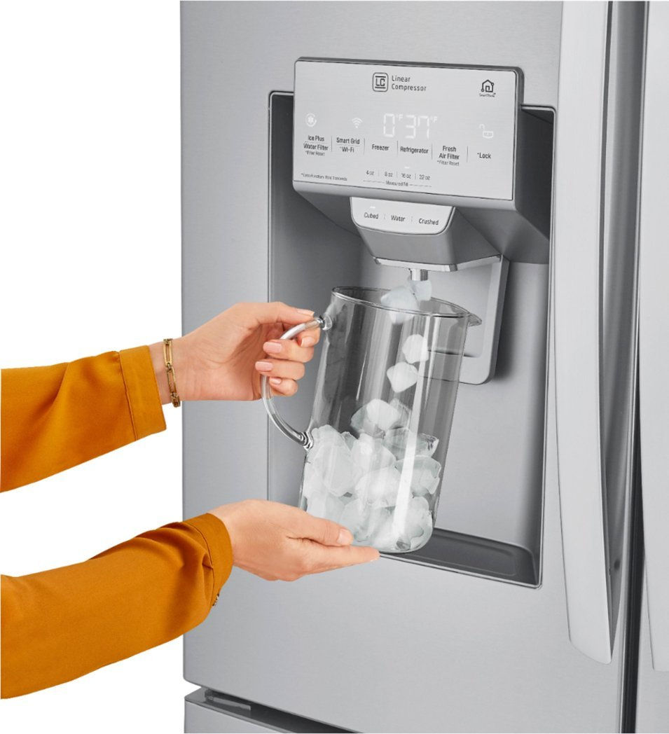 Thumbnail: LG 24 cu. ft. Counter-Depth Smart Refrigerator with Craft Ice LRFXC2416S