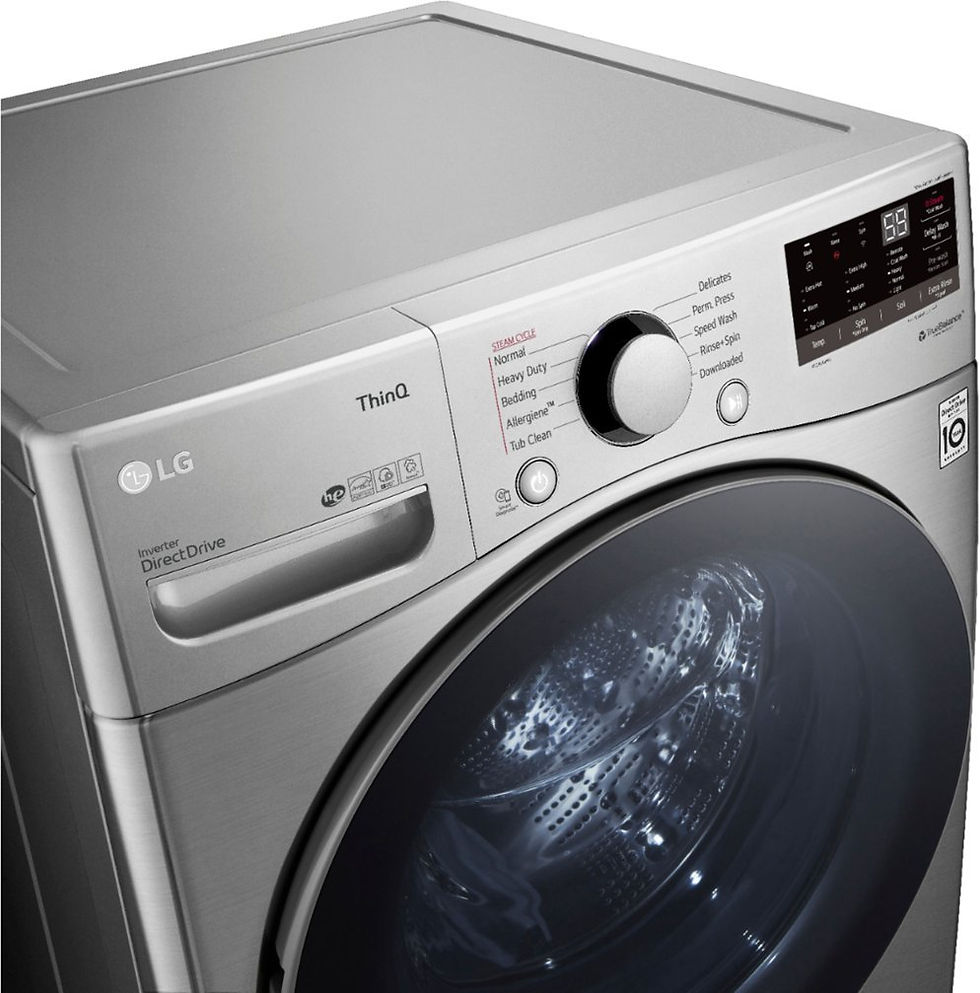 Thumbnail: LG 4.5 cu. ft. Smart Front Load Washer with Steam in Graphite Steel WM3600HVA
