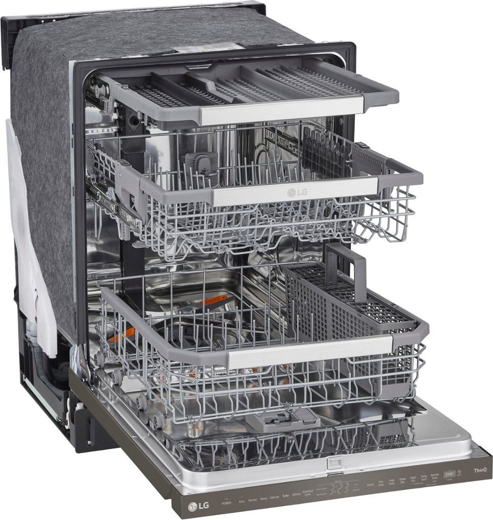 Thumbnail: LG 23.75 in. PrintProof Smart Dishwasher with QuadWash and TrueSteam LDPS6762D