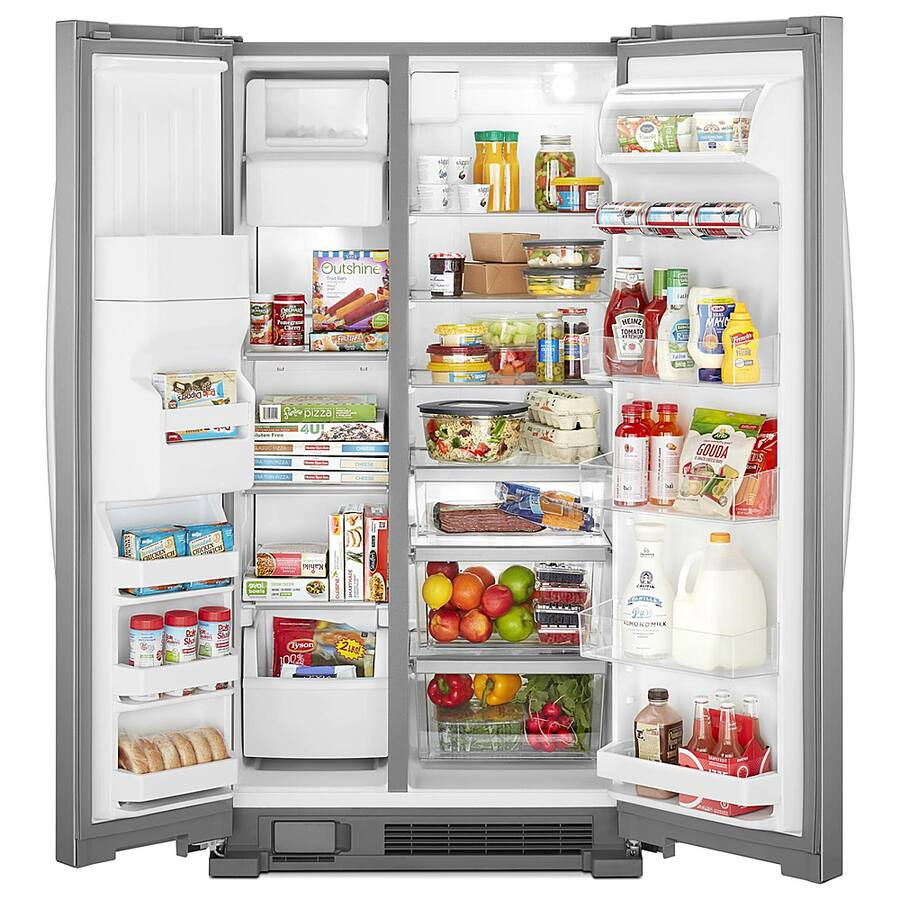 Thumbnail: Whirlpool 25 cu. ft. Side by Side Refrigerator WRS325SDHZ