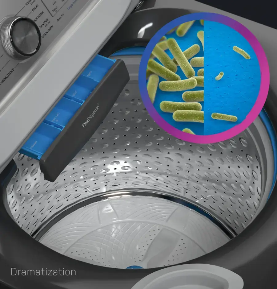 Thumbnail: Profile 5.0 cu. ft. Top Load Washer with Smart Dispenser PTW600BPRDG