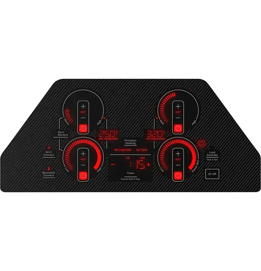 Thumbnail: Profile 30" Built-In Smart Touch Control Electric Cooktop PEP7030DTBB P